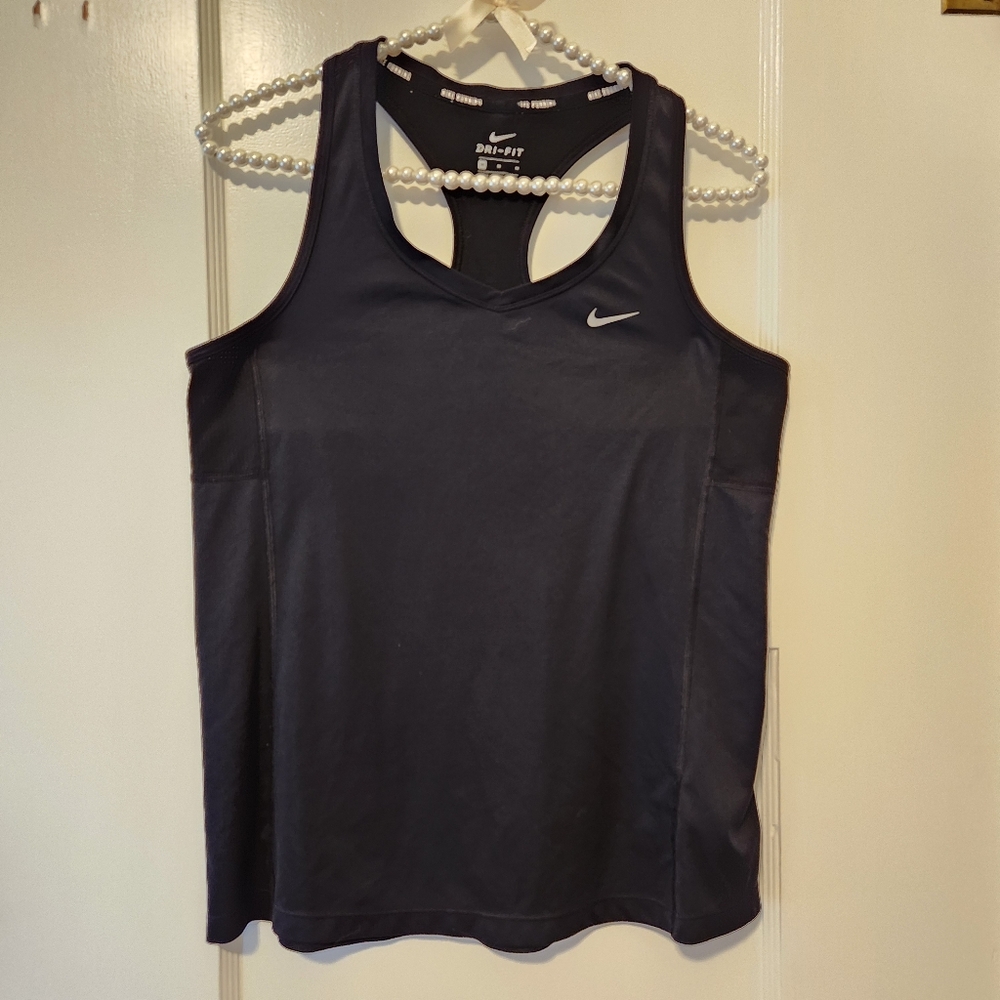 Women’s Nike Running Dri Fit V Neck Tank Top SZ Medium
